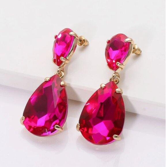 Luxury Label Jewelry - PINK DROP Earrings